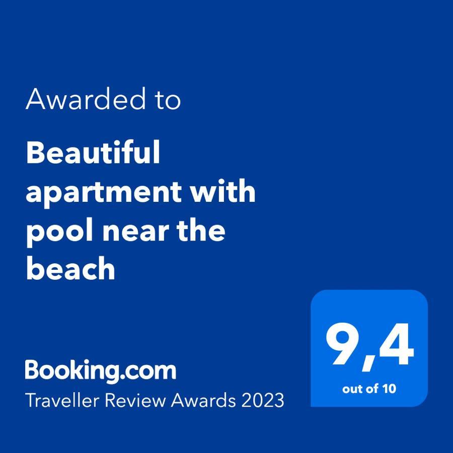 Beautiful Apartment With Pool Near The Beach Oliva Kültér fotó